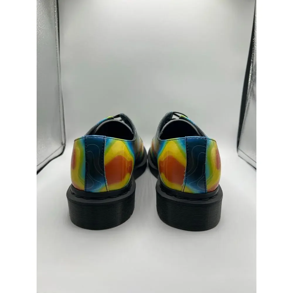 DR. MARTENS 1461 Genix Nappa Leather Oxford Shoes Heat Map PRINT size 7
